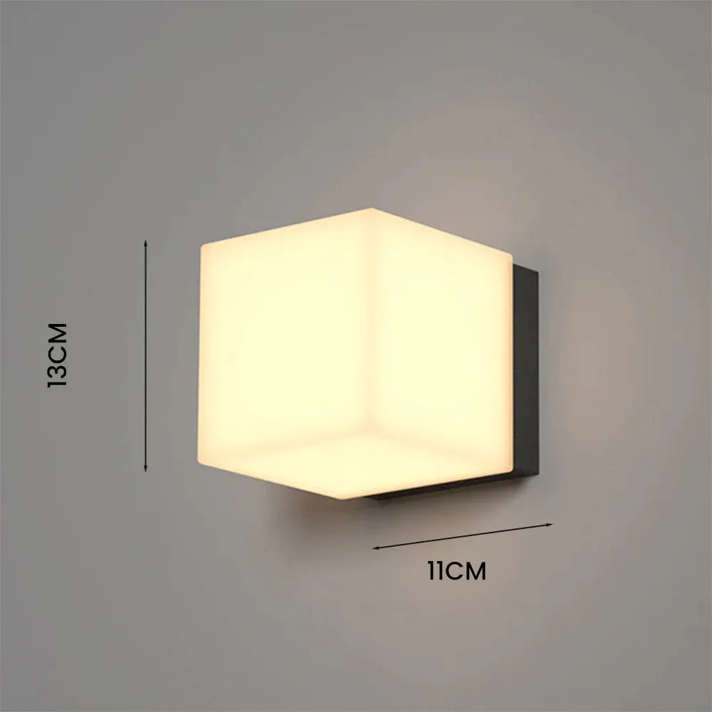 Wall Light Stainless Steel Modern Square Fixture | Sarvilo