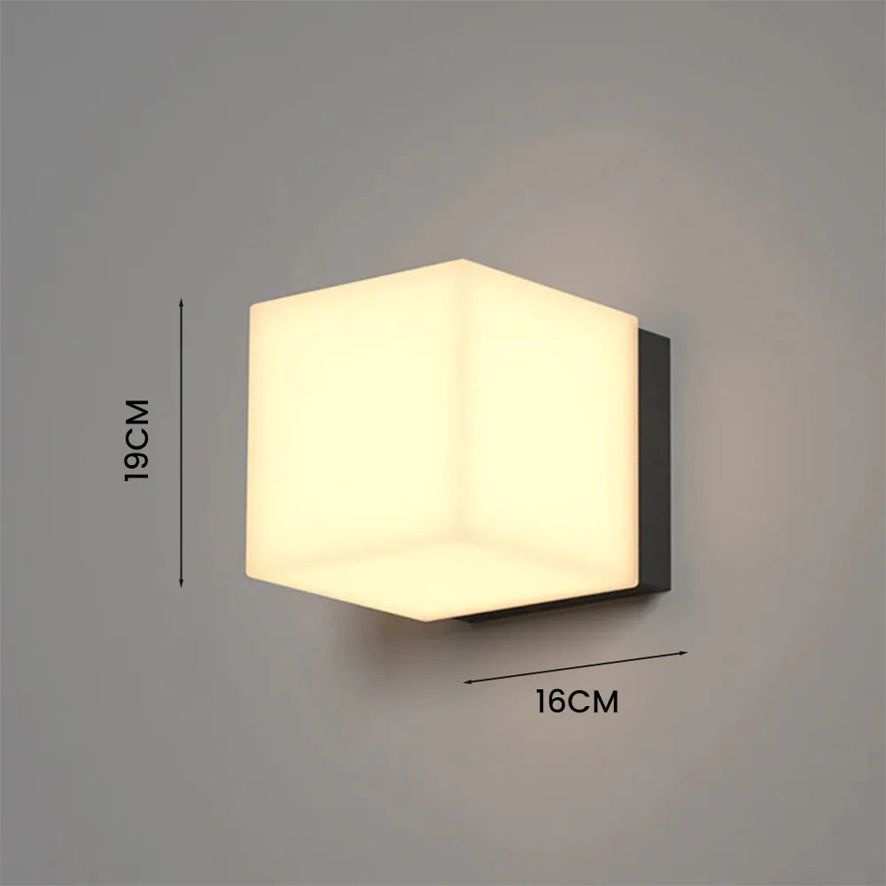 Wall Light Stainless Steel Modern Square Fixture | Sarvilo