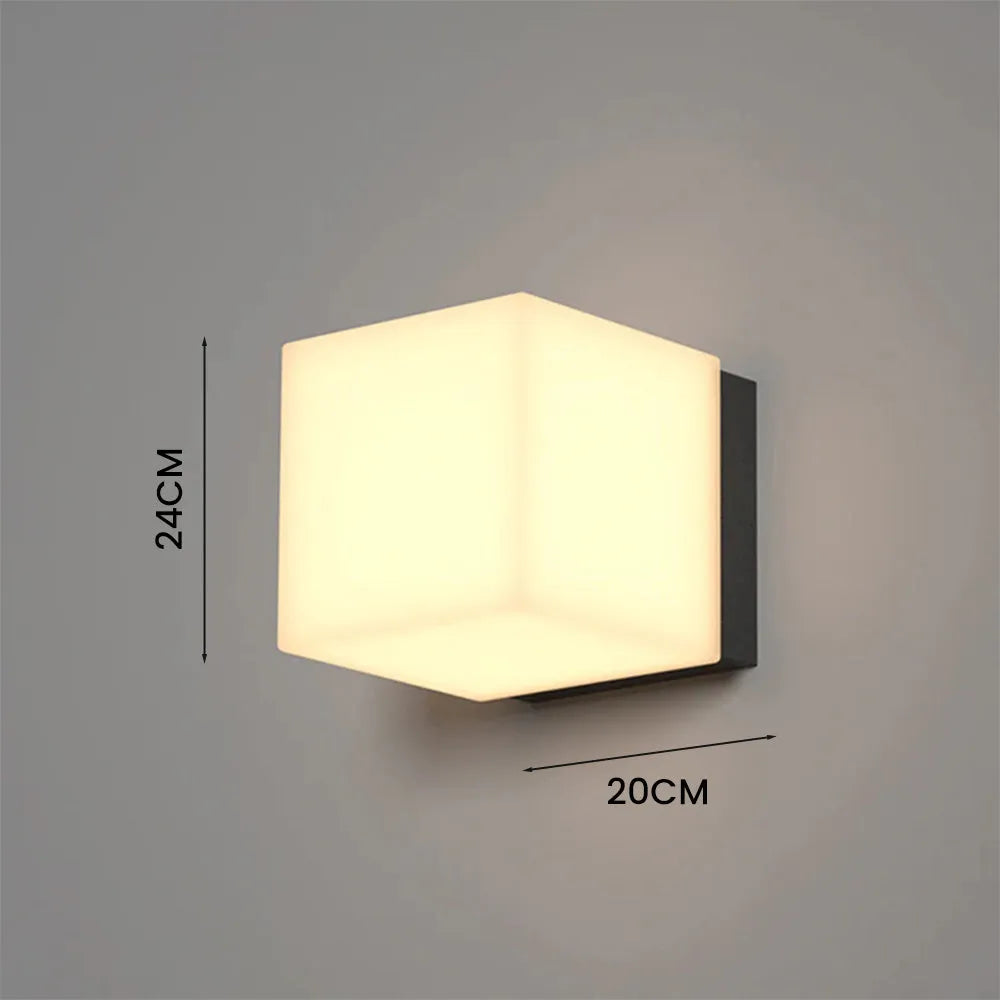Wall Light Stainless Steel Modern Square Fixture | Sarvilo
