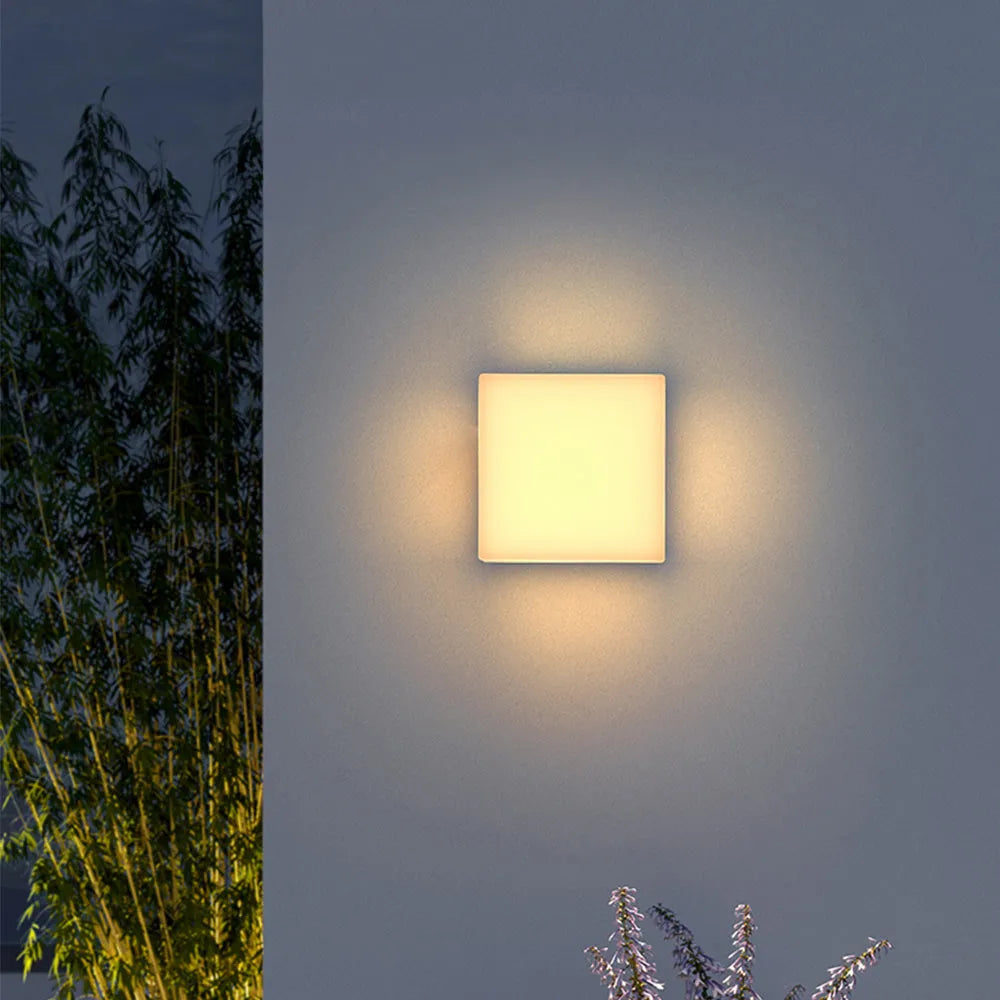 Wall Light Stainless Steel Modern Square Fixture | Sarvilo