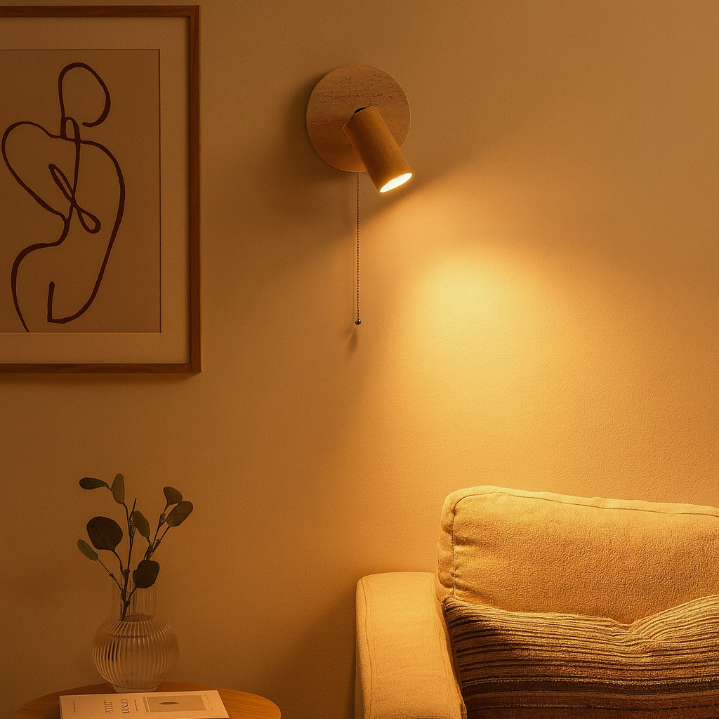 Wall Light Travertine Rotatable in Modern Design | Kalven