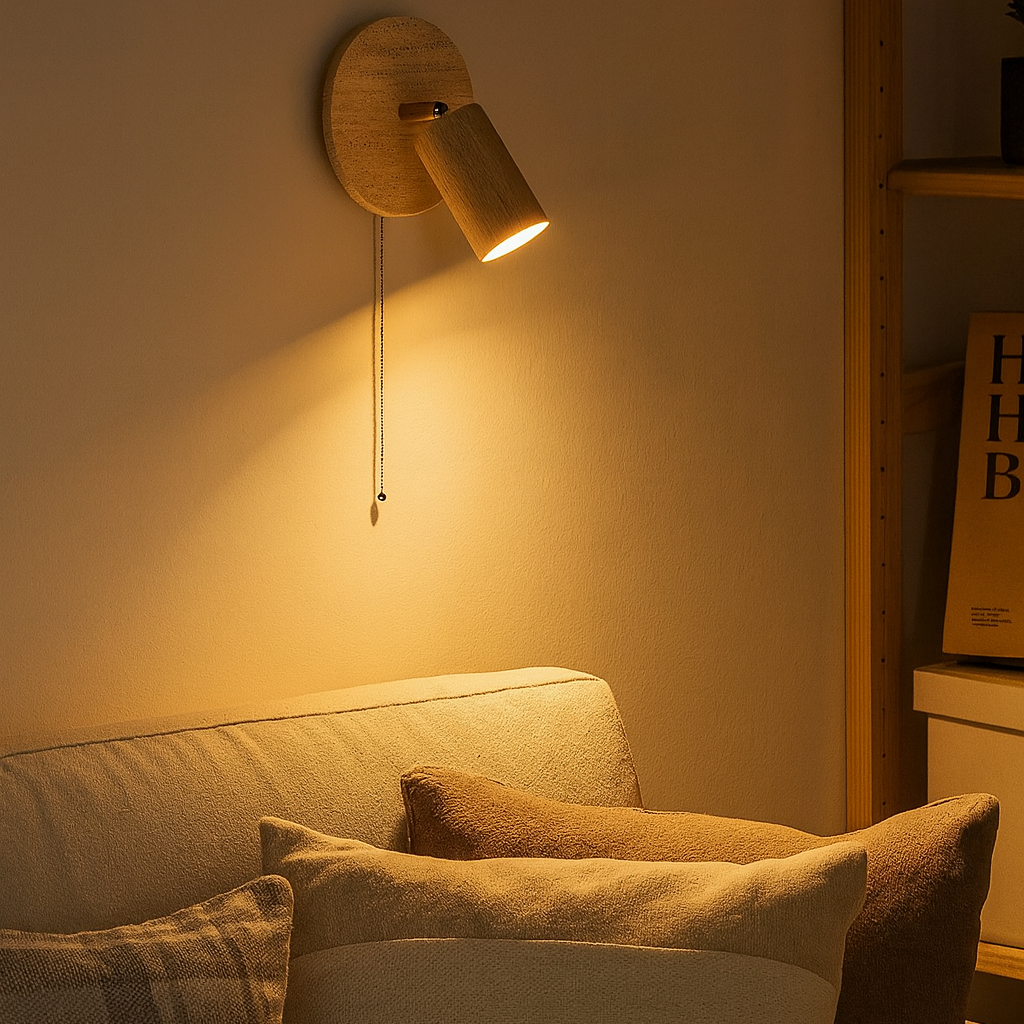 Wall Light Travertine Rotatable in Modern Design | Kalven