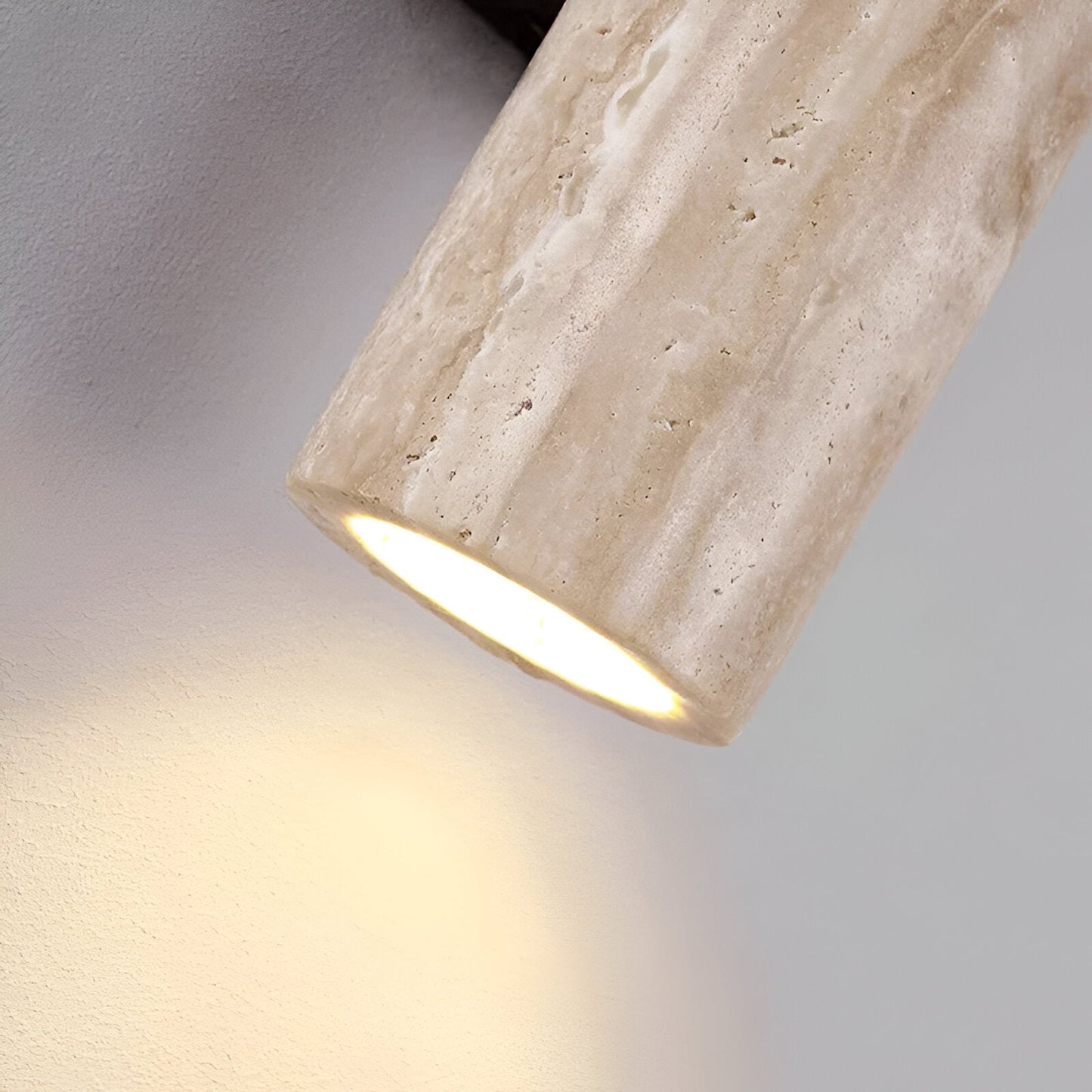 Wall Light Travertine Stone Japandi Minimalist Style | Lunori