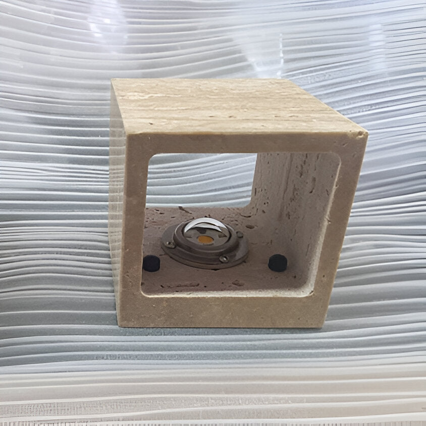 Wall Light Travertine Stone Minimalist Outdoor Design | Livane