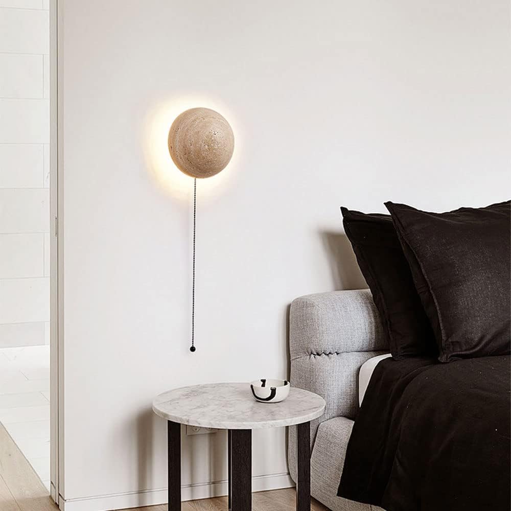 Wall Light Travertine Stone Modern Minimalist Style | Tinero
