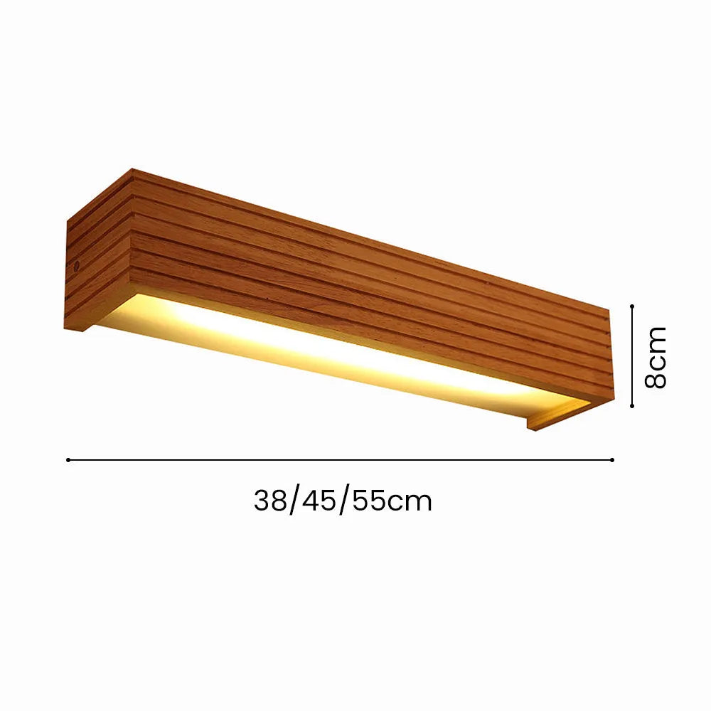 Wall Light Wood LED in Nordic Style | Tenova