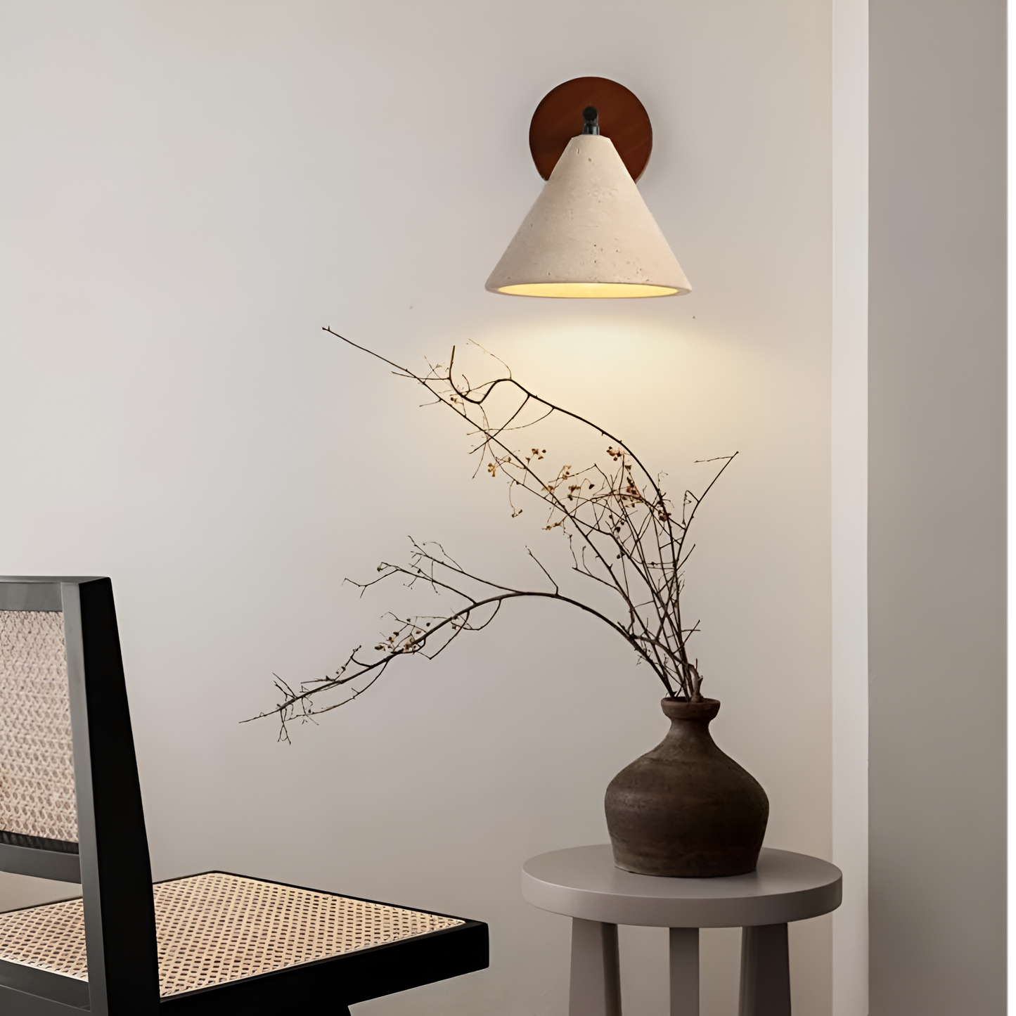 Wall Light Yellow Travertine LED Natural Style | Travion