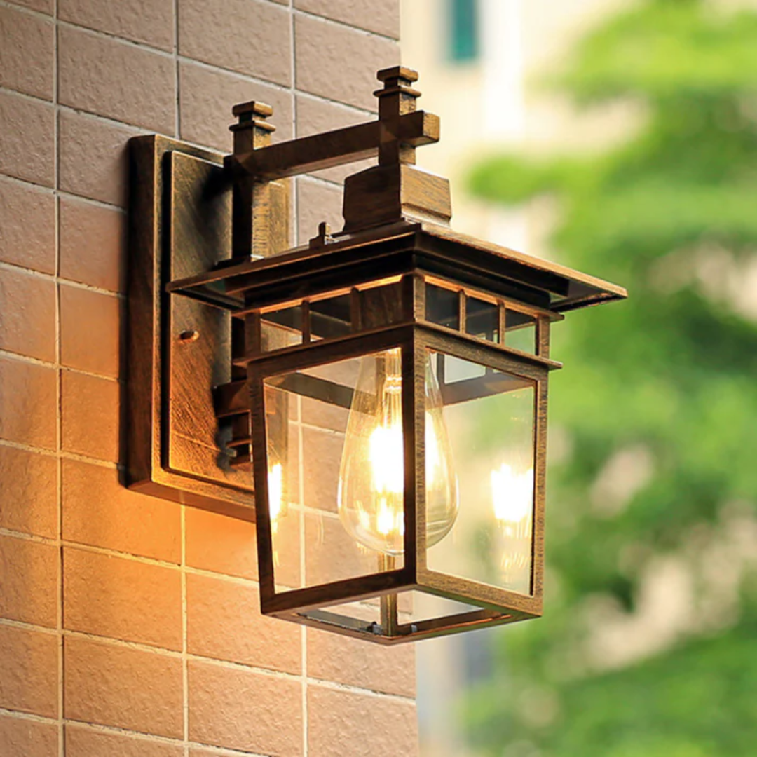 Wall light aluminium with glass cover for outdoor use - Veylo