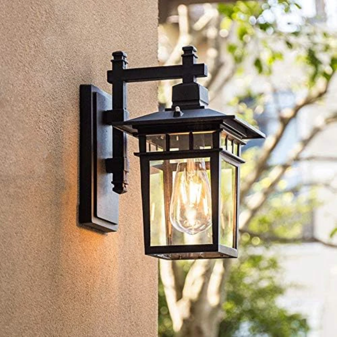 Wall light aluminium with glass cover for outdoor use - Veylo