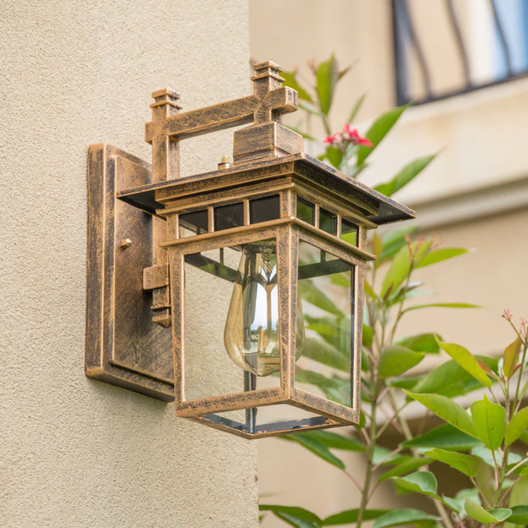Wall light aluminium with glass cover for outdoor use - Veylo