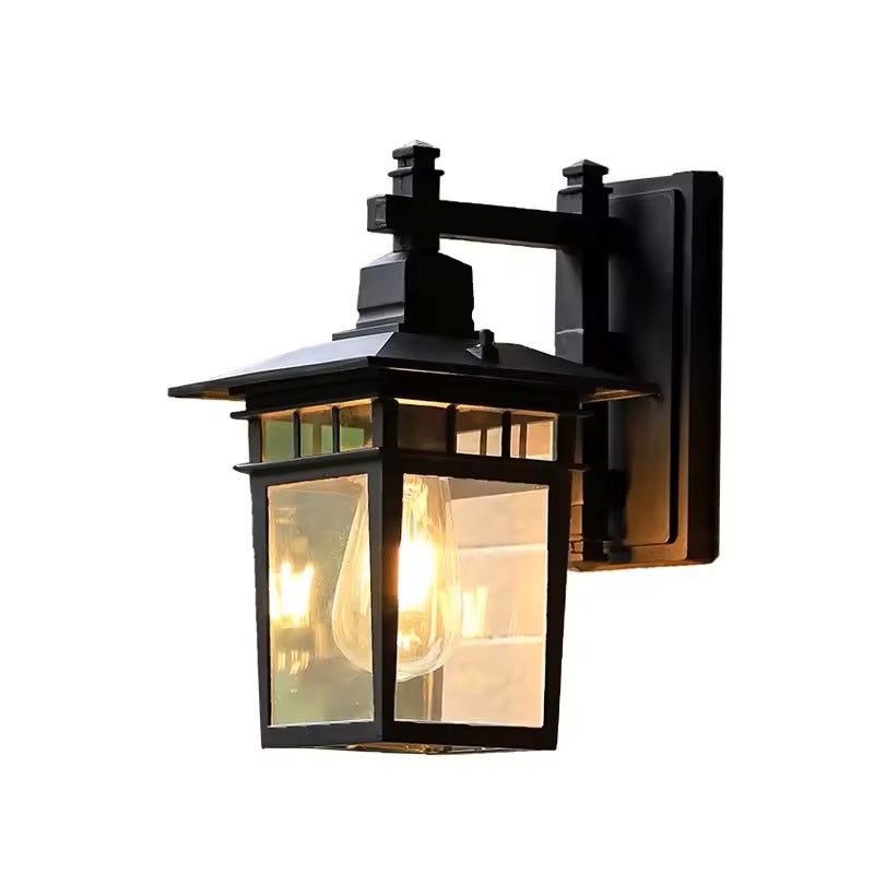 Wall light aluminium with glass cover for outdoor use - Veylo