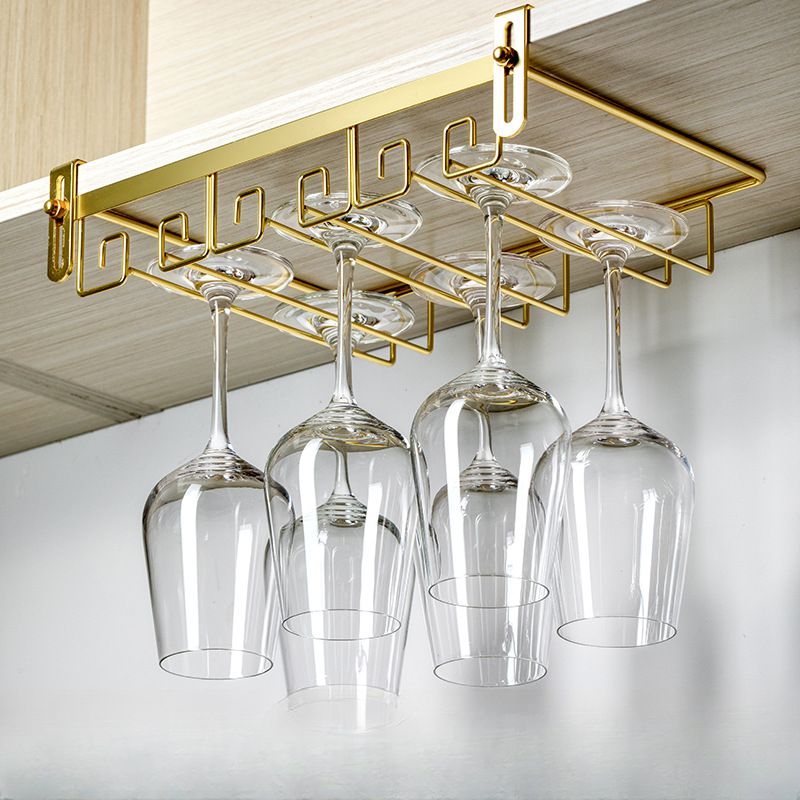 Wine Glass Rack with Metal Alloy Art Deco Style | Viloni