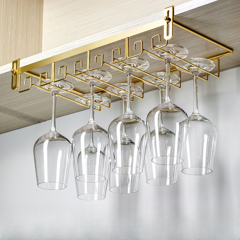 Wine Glass Rack with Metal Alloy Art Deco Style | Viloni