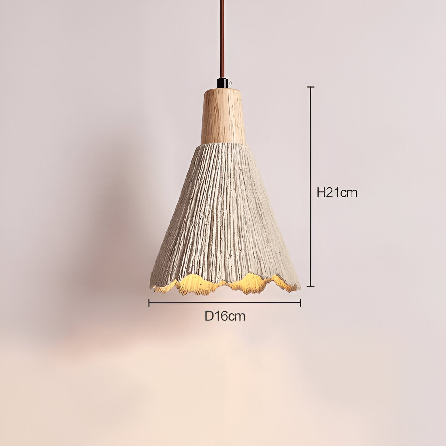 Pendant Light Cement Retro Wabi Sabi Style | Norami
