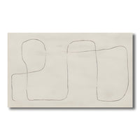 Abstract Line Canvas Wall Art Minimalist Beige | Arvessa