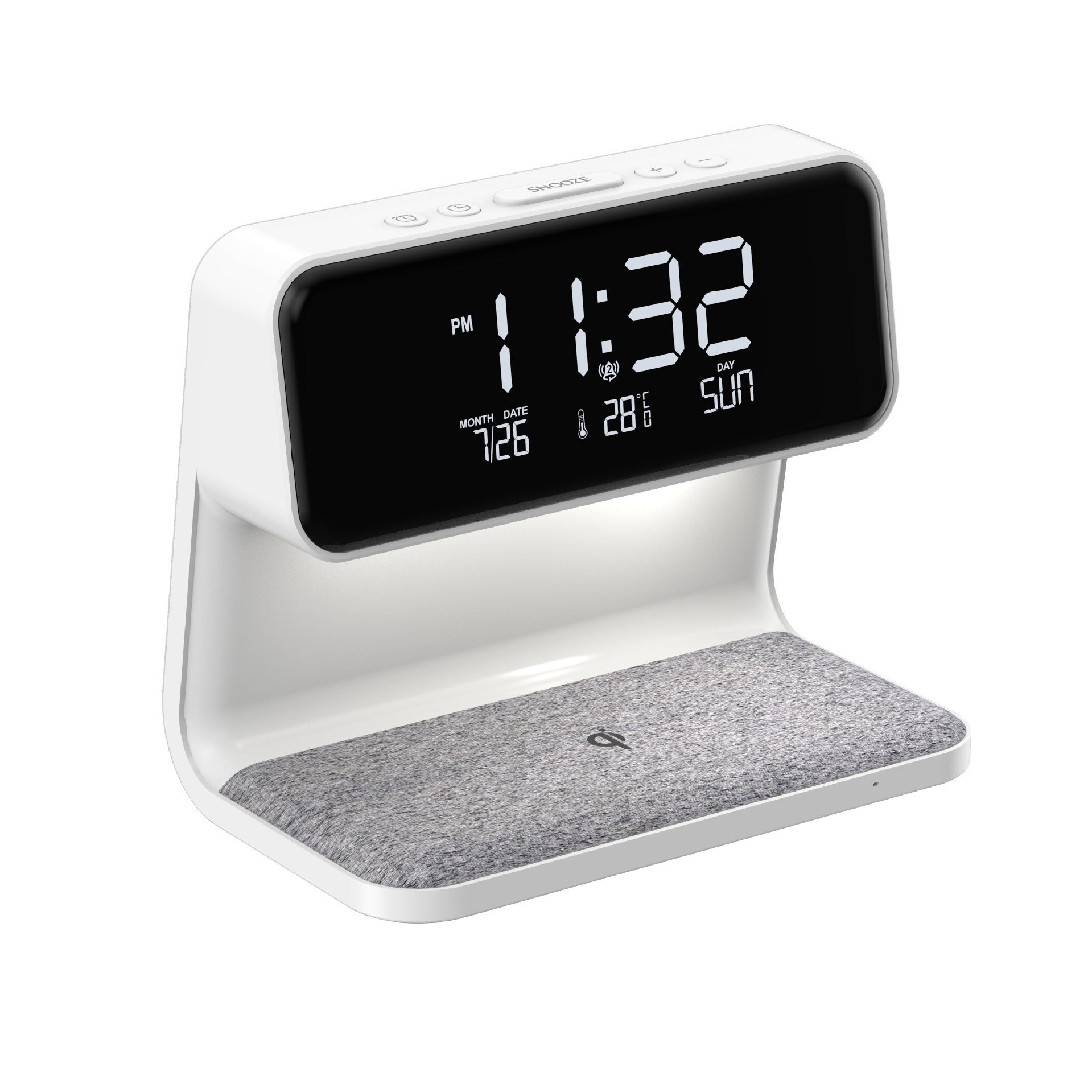 Alarm Clock Bedside Lamp with Wireless Charger | Arvilo