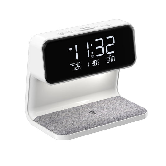 Alarm Clock Bedside Lamp with Wireless Charger | Arvilo