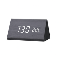 Alarm Clock Wooden Design with LED Display | Lerano
