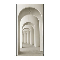 Architectural Canvas Wall Art Arch Corridor Modern | Arqvion