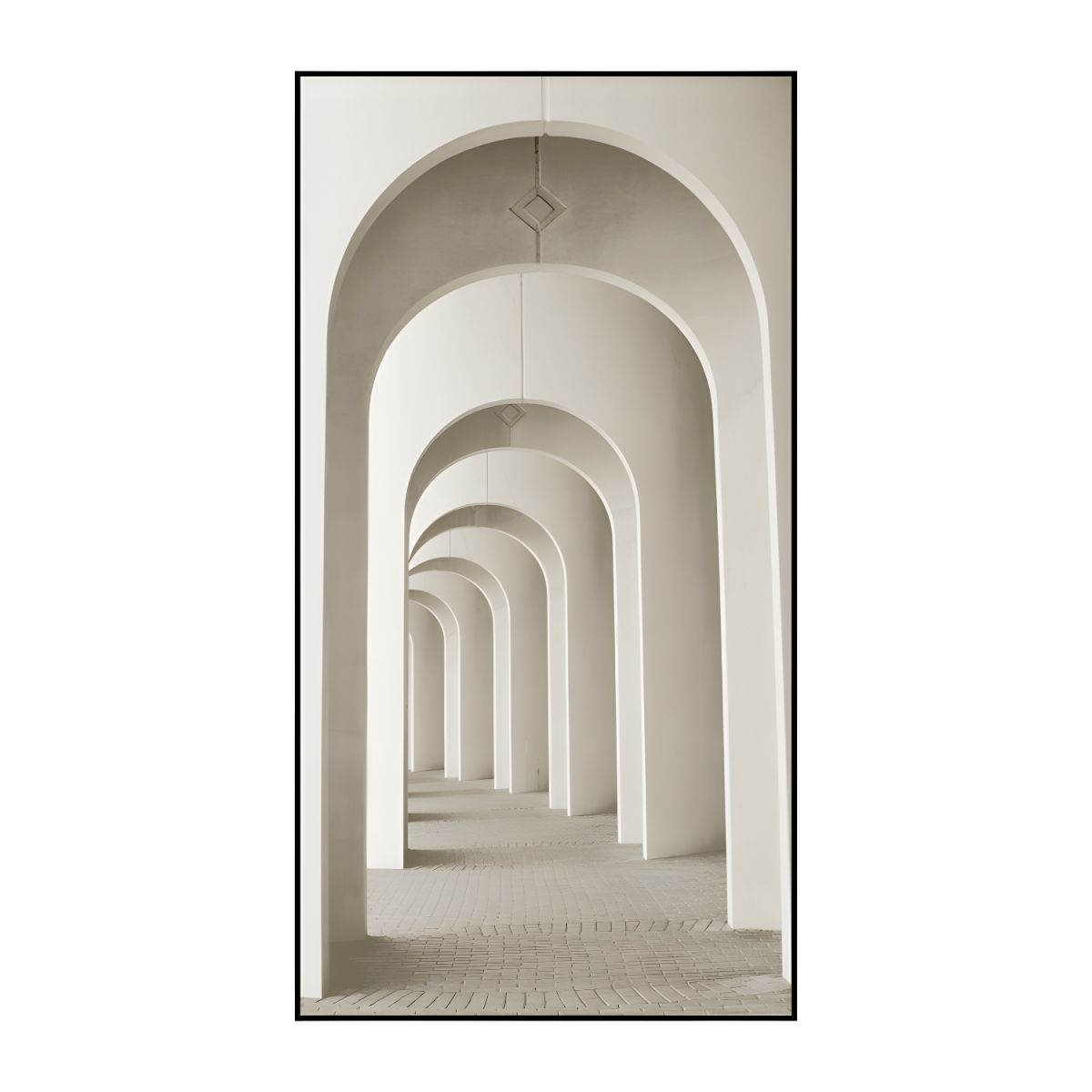 Architectural Canvas Wall Art Arch Corridor Modern | Arqvion