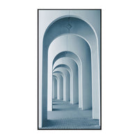 Architectural Canvas Wall Art Arch Corridor Modern | Arqvion