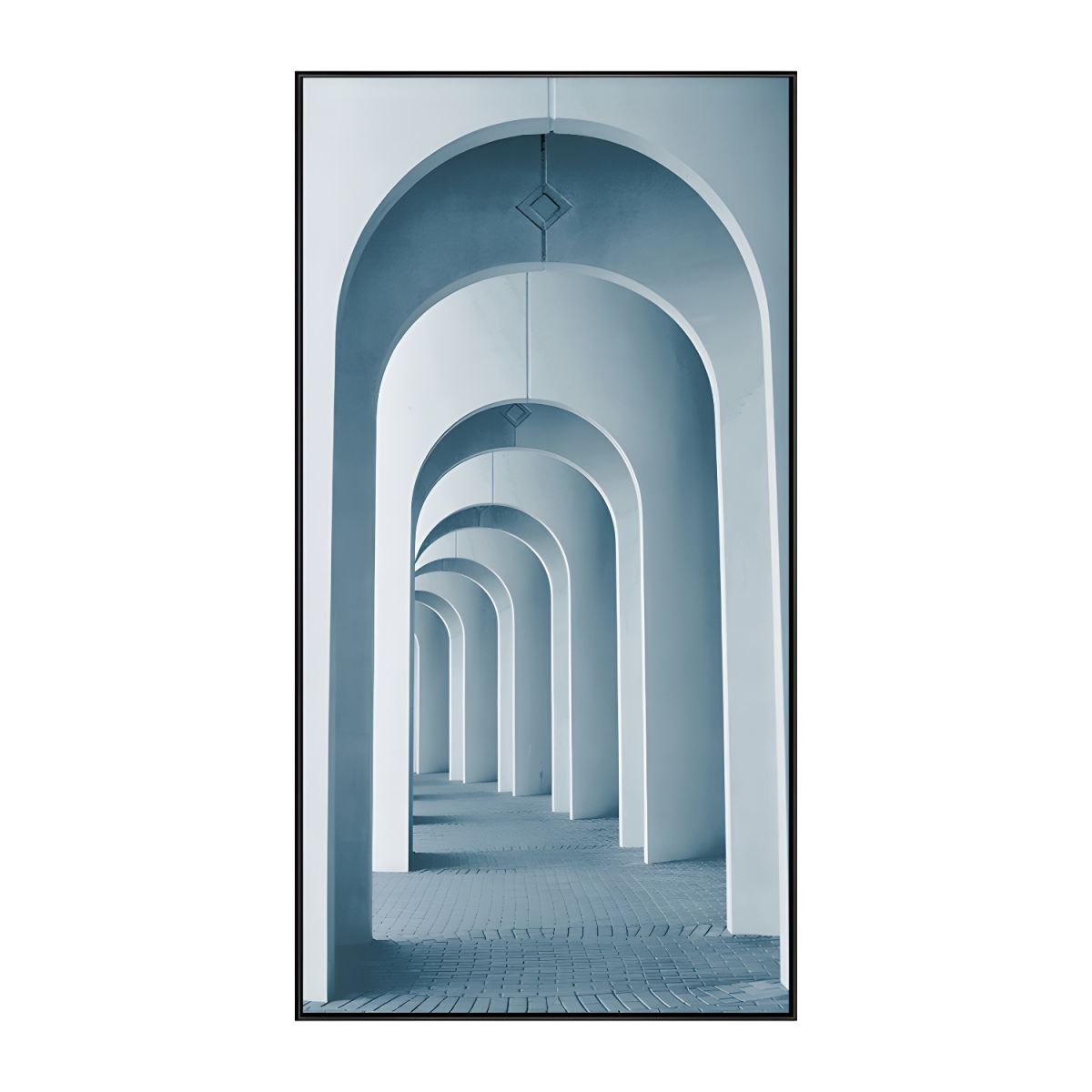 Architectural Canvas Wall Art Arch Corridor Modern | Arqvion