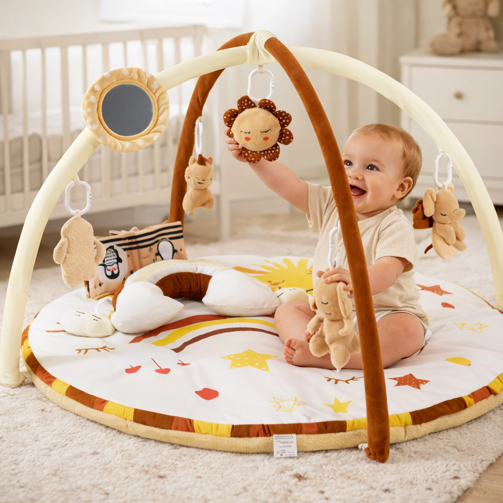 Baby Gym Play Mat Activity Arch Hanging Toys | Zenviro