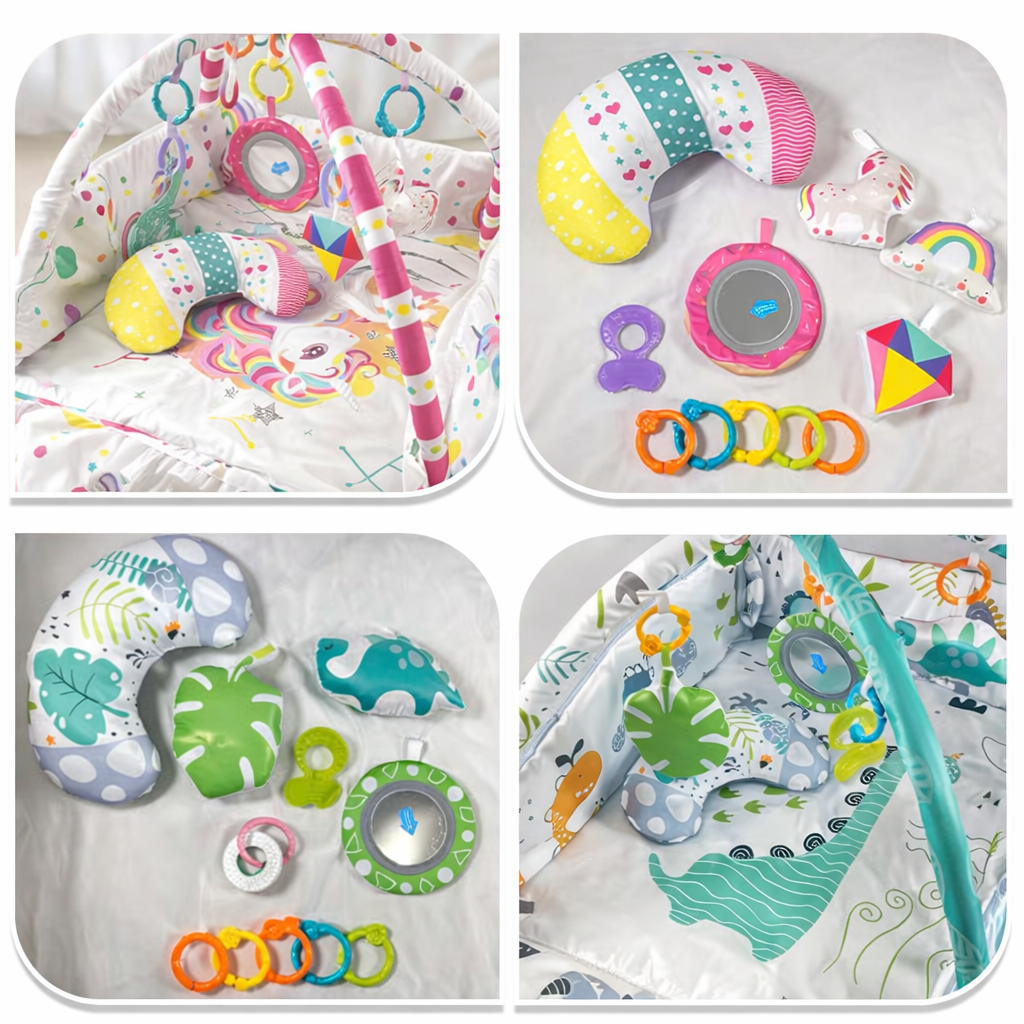 Baby Play Gym Activity Mat with Hanging Toys | Lunavio