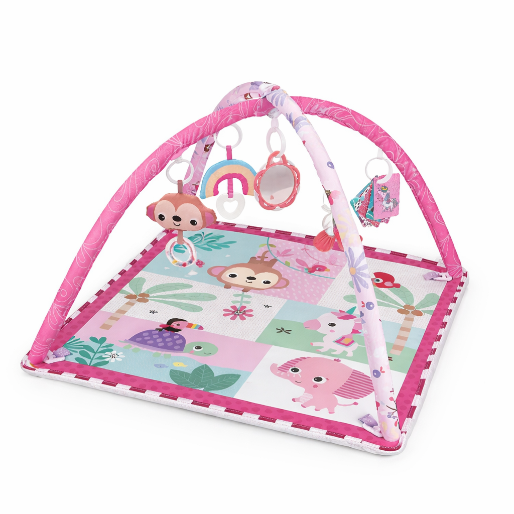 Baby Play Gym Activity Mat with Hanging Toys | Zenvilo
