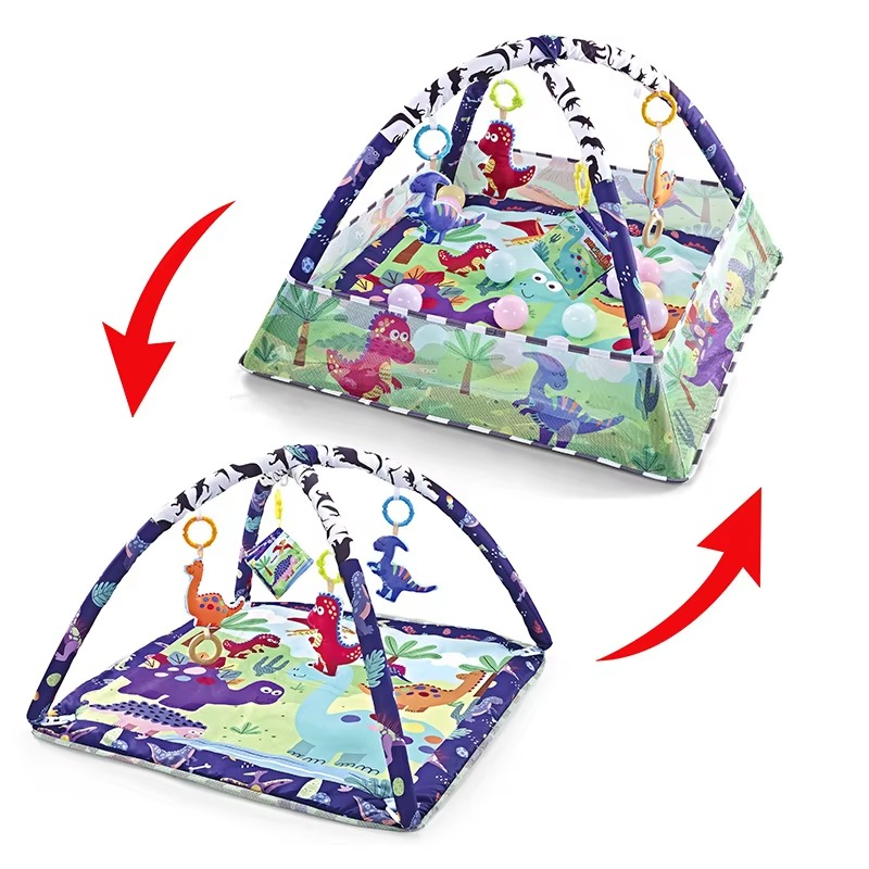 Baby Play Gym Activity with Arch and Mat | Playva