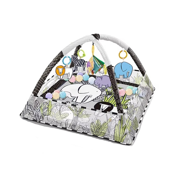 Baby Play Gym Activity with Arch and Mat | Playva