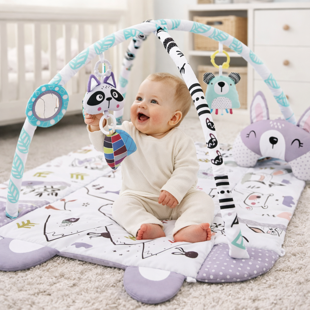 Baby Play Gym with Foldable Activity Mat | Zenvico