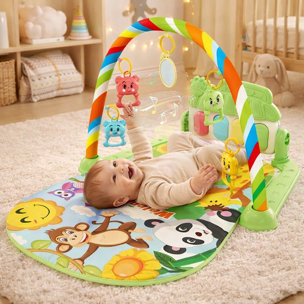 Baby Play Gym with Music and Hanging Toys Early Learning | Babello