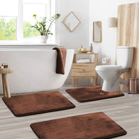 Bathroom Mat Memory Foam Set Anti-Slip Washable | Selano