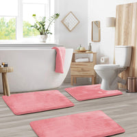 Bathroom Mat Memory Foam Set Anti-Slip Washable | Selano