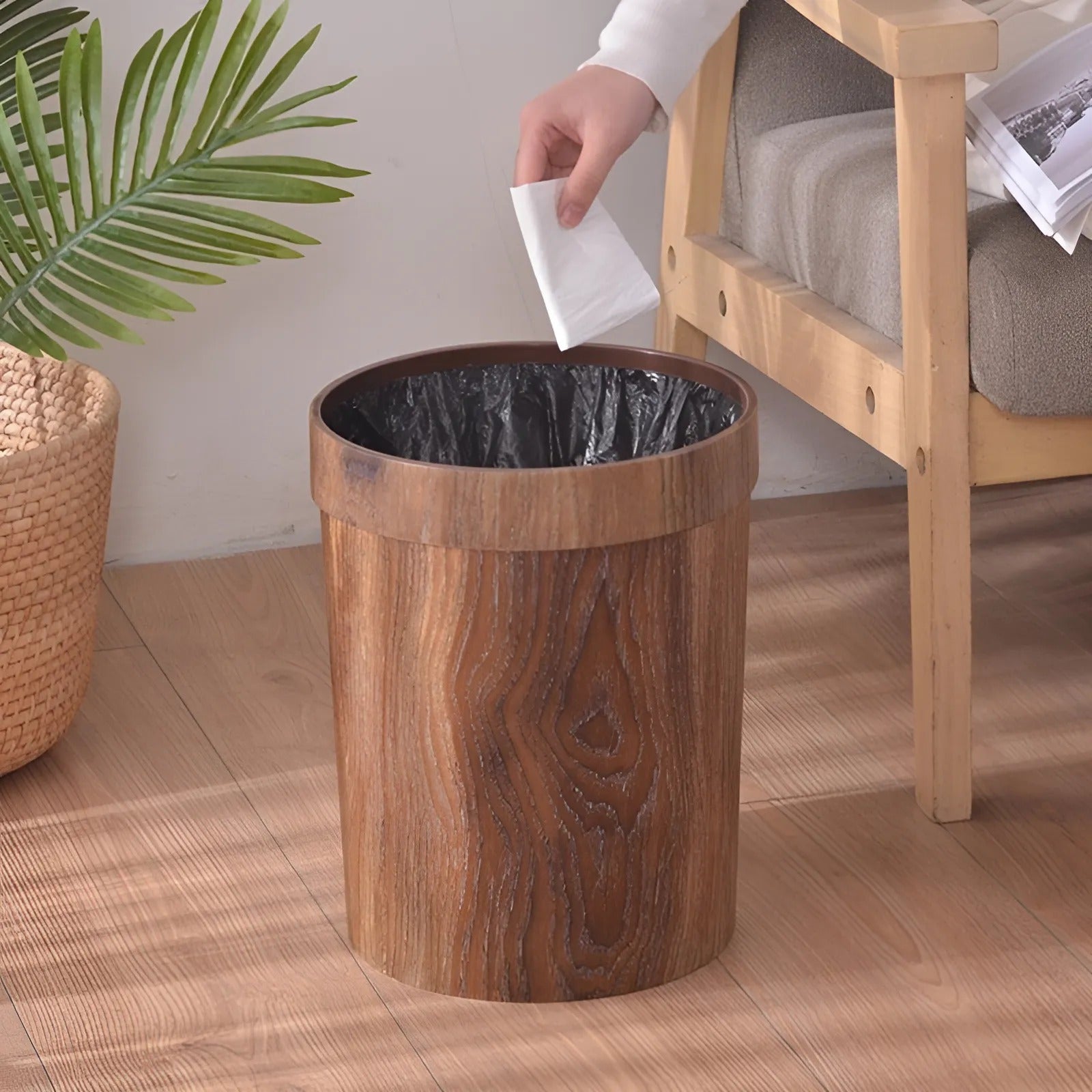 Bin Wood Finish in Nordic Style | Marado