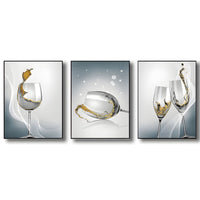 Canvas Wall Art Set Wine Glass Modern Decor | Vanora