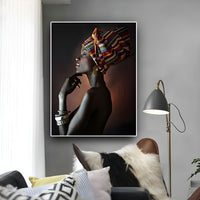 Canvas Wall Art Tribal Woman Portrait Modern | Zafira