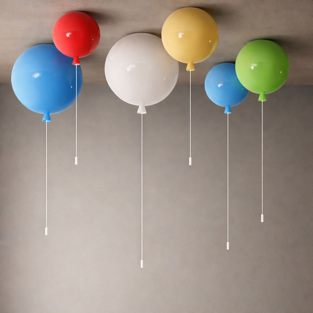 Ceiling Light Acrylic Balloon Shape Modern Children Interior | Ballono