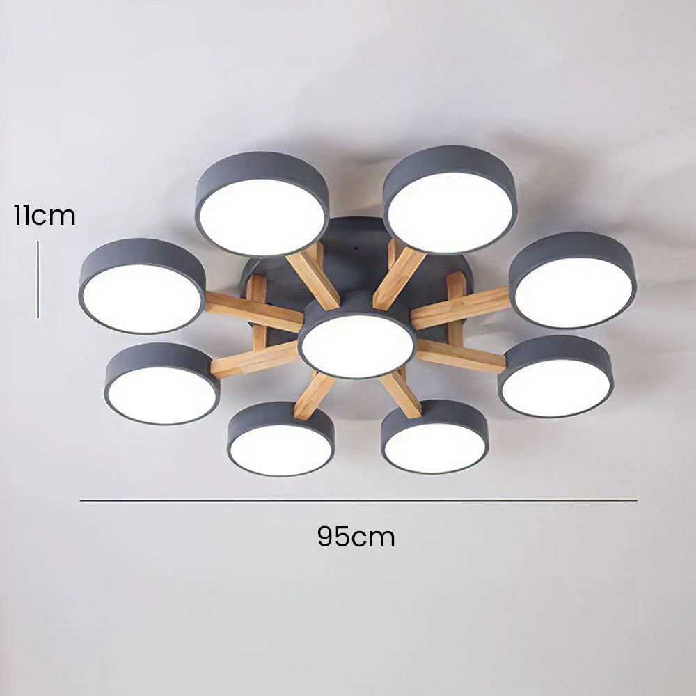 Ceiling Light Acrylic Cluster in Nordic Style | Evoron