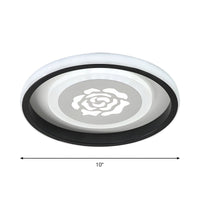 Ceiling Light Acrylic Flush Mount Modern Flower | Veluna