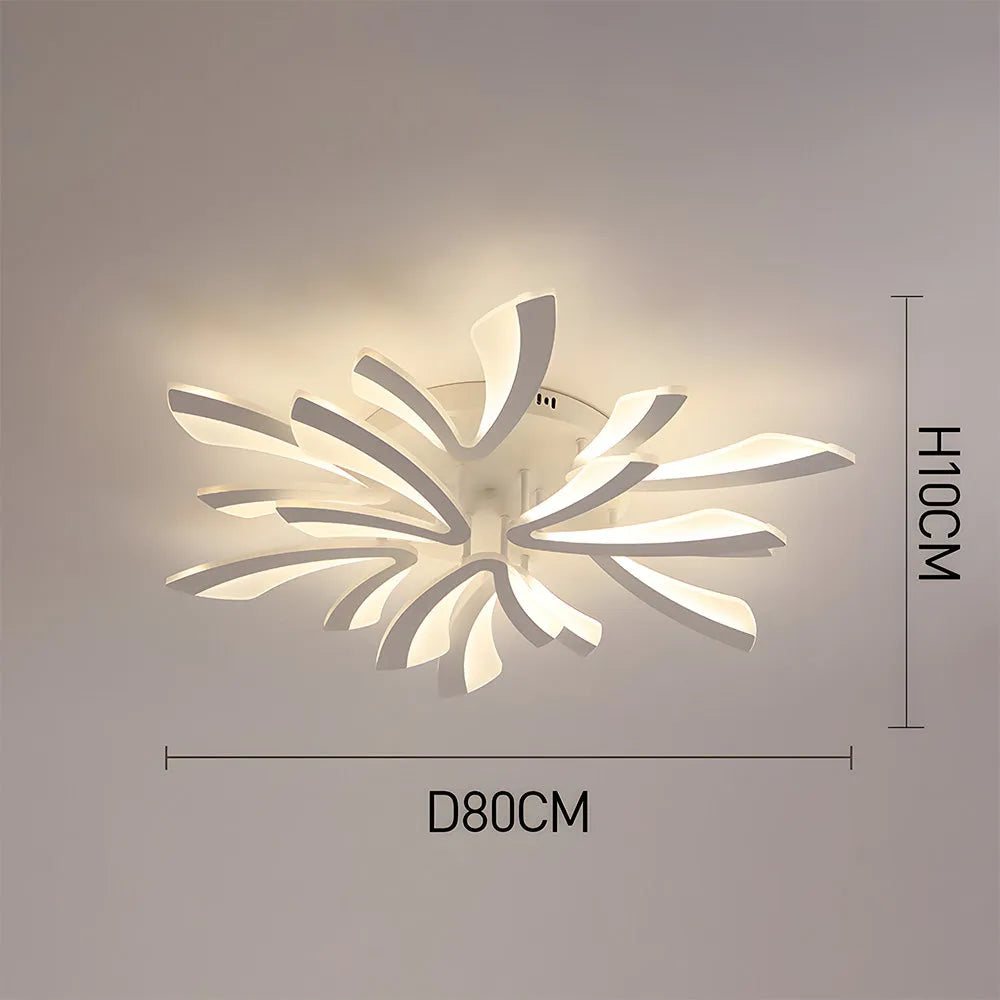 Ceiling Light Acrylic Petal Nordic Style | Melior