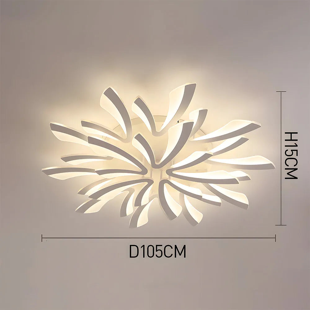Ceiling Light Acrylic Petal Nordic Style | Melior