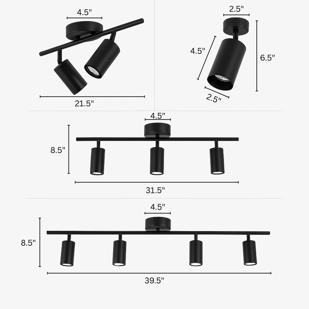 Ceiling Light Aluminum LED Spotlight Bar Modern | Porilo