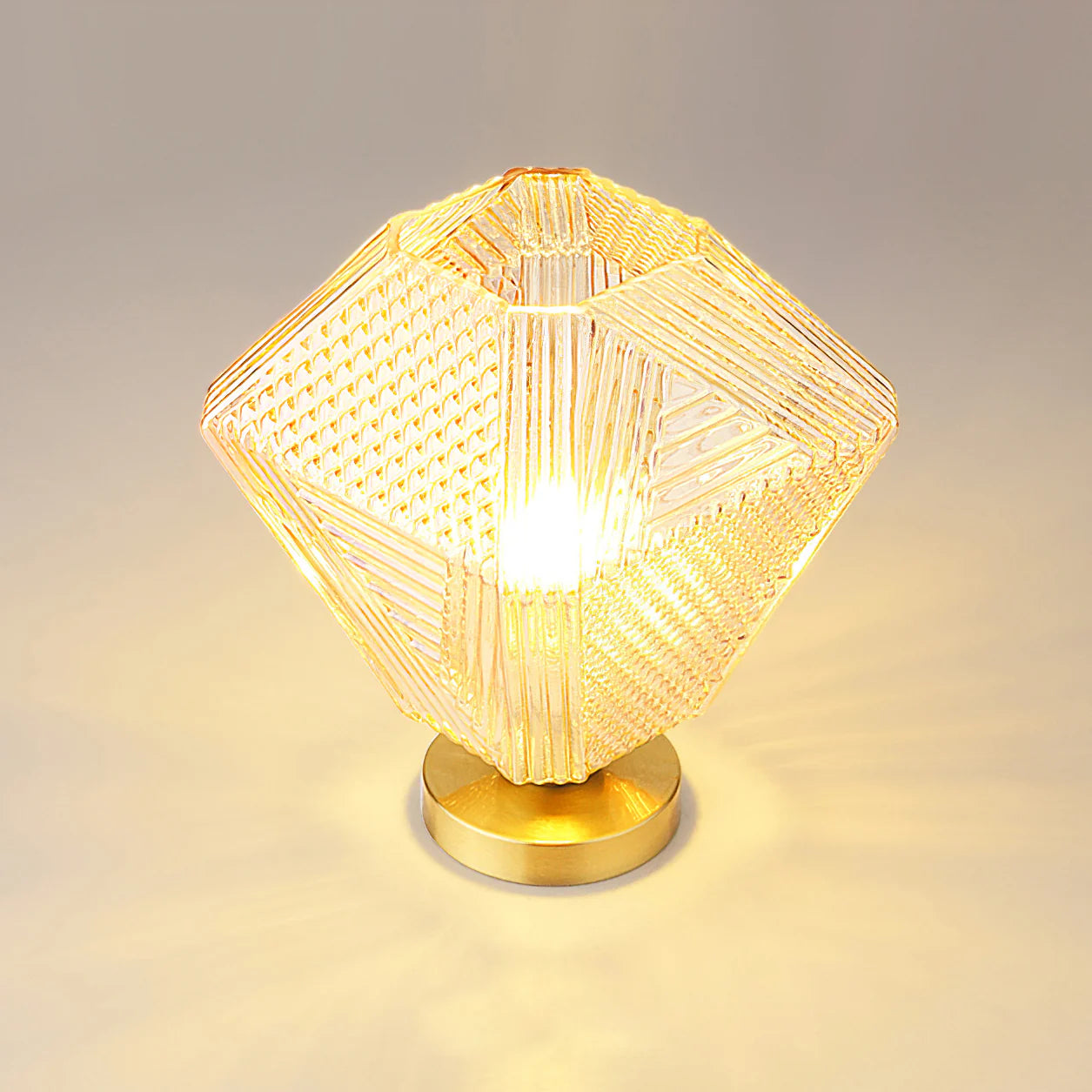 Ceiling Light Brass Glass in Art Deco Style | Ralsera