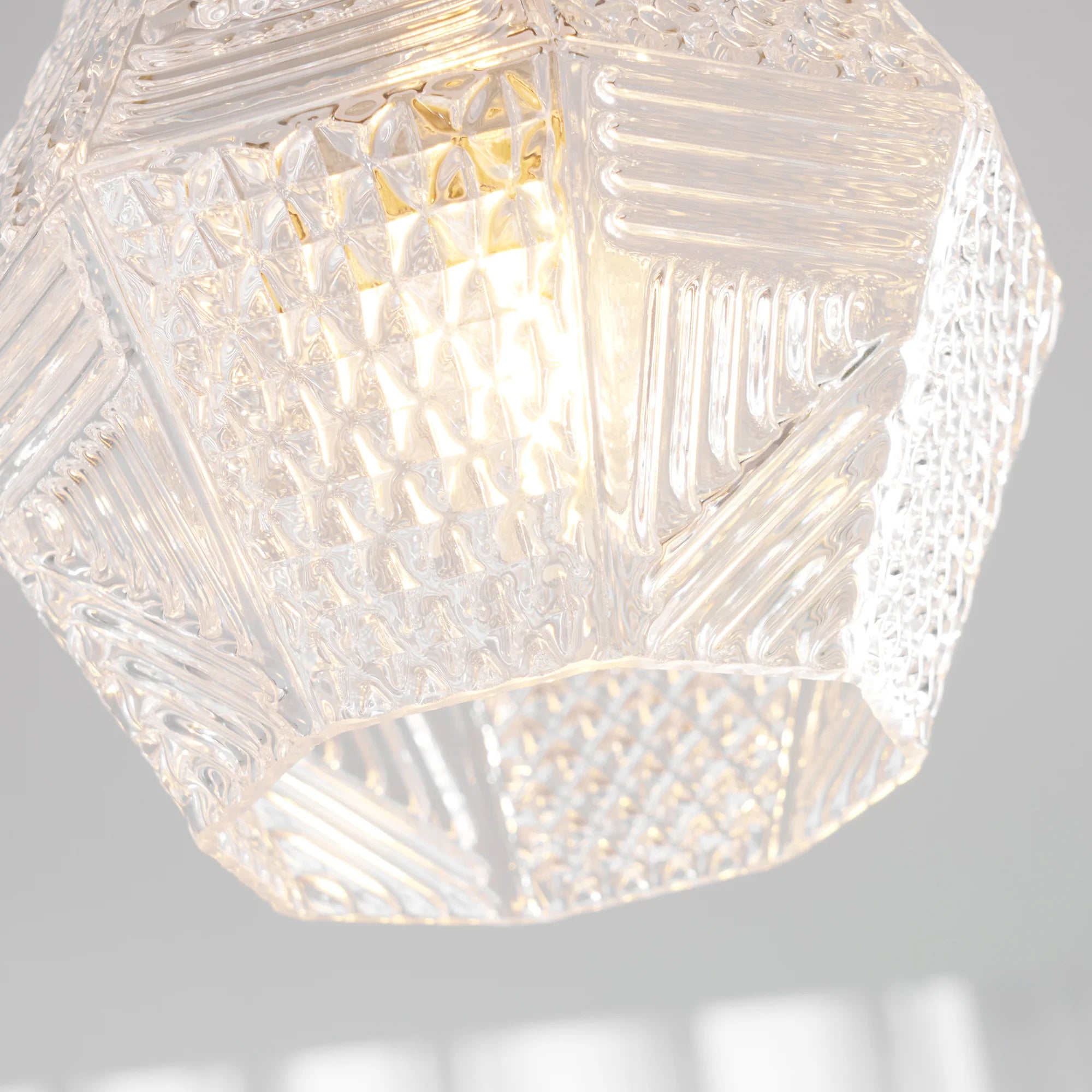 Ceiling Light Brass Glass in Art Deco Style | Ralsera