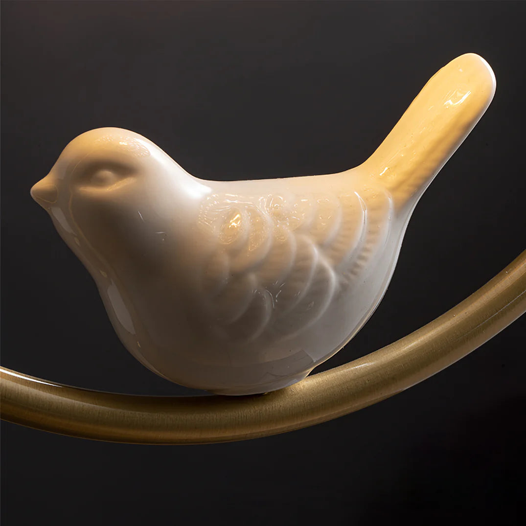 Ceiling Light Brass with Ceramic Bird Modern Style | Avinor