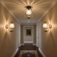 Ceiling Light Brass with Ceramic Bird Modern Style | Avinor