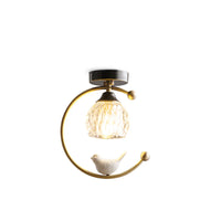 Ceiling Light Brass with Ceramic Bird Modern Style | Avinor