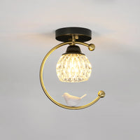 Ceiling Light Brass with Ceramic Bird Modern Style | Avinor